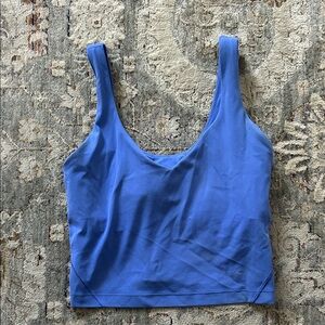 Lululemon Blue Sleeveless Crop Top